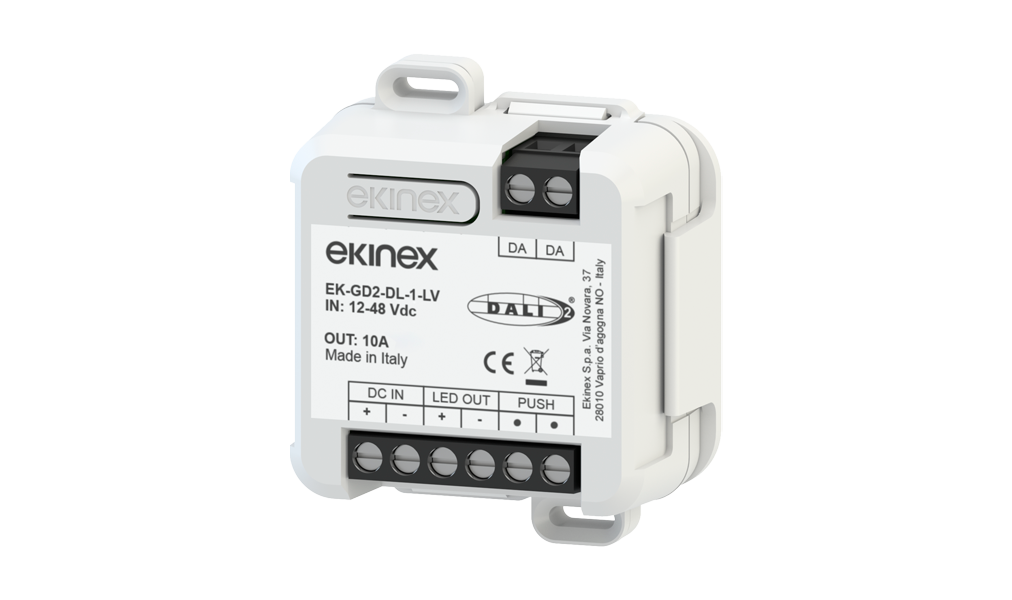 Ekinex DALI Dimmer 12/48 Vdc 1-channel · Լուսավորության կառավարում