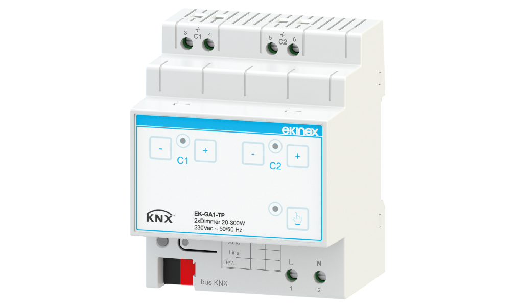 Ekinex 2-fold universal dimmer · Լուսավորության կառավարում