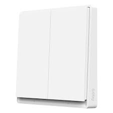 Անջատիչ՝ առանց չեզոք, 2 ստեղն, սպիտակ - Aqara Smart wall switch E1 ( no neutral, double rocker) QBKG39LM